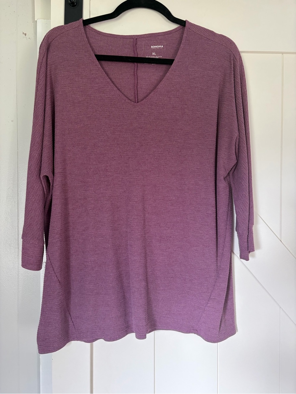 Sonoma Mauve V-Neck Tunic Top